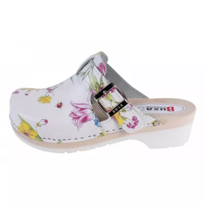 Medicininės klumpės Buxa FPU20 su dirželiu, gėlėtos Medicininės klumpės Buxa FPU20 su dirželiu, gėlėtos