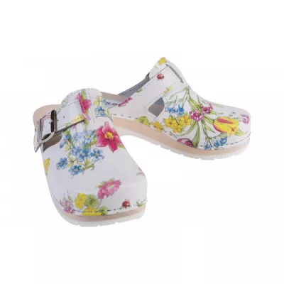 Medicininės klumpės Buxa FPU20 su dirželiu, gėlėtos