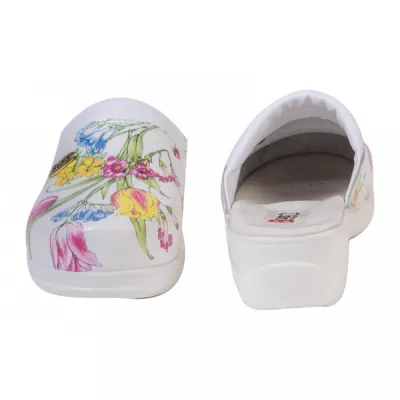 Medicininės klumpės Buxa MED10, gėlėtos, baltos Medicininės klumpės Buxa MED10, gėlėtos, baltos