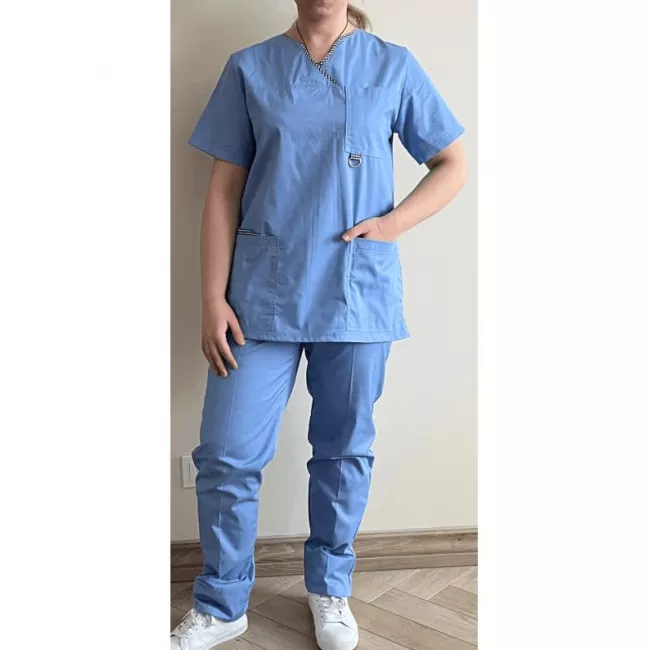 Moteriška medicininė pižama su elastanu Mod301 Medicininė apranga, Medicininės pižamos