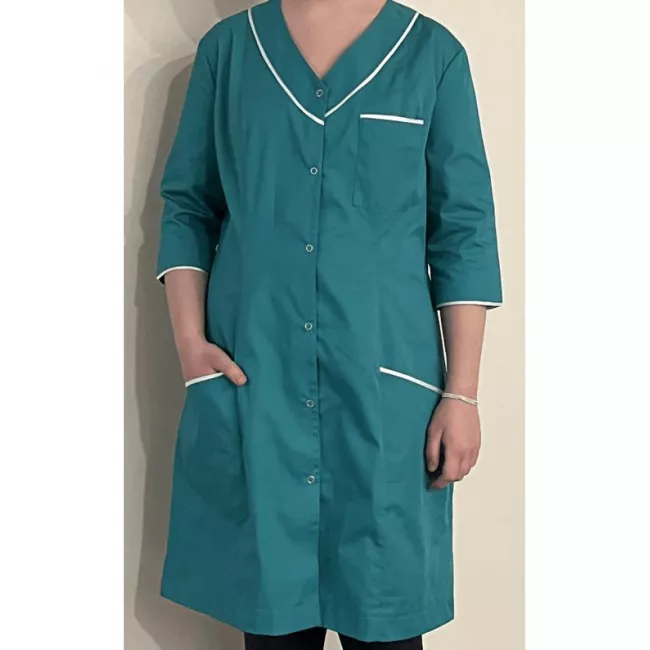 Moteriškas medicininis puschalatis su elastanu Mod314 Medicininė apranga, Medicininiai chalatai