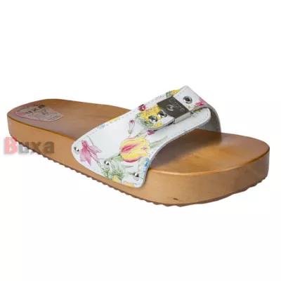 Medicininės anticeliulitinės šlepetės Buxa CE1, gėlėtos Medicininės anticeliulitinės šlepetės Buxa CE1, gėlėtos