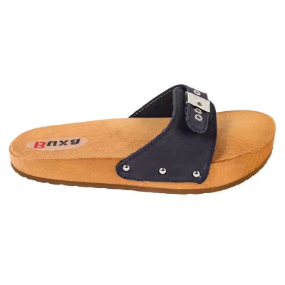 Medicininės anticeliulitinės šlepetės Buxa CE1, nubuko oda Medicininės anticeliulitinės šlepetės Buxa CE1, nubuko oda