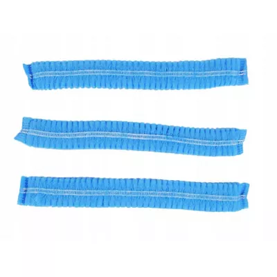 Vienkartinės kepuraitės Essenti Care PP CLIP 21”, klostuotos melsvos, 100 vnt.