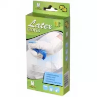 Vienkartinės latekso pirštinės M dydis 10 vnt. Vienkartinės latekso pirštinės M dydis 10 vnt.