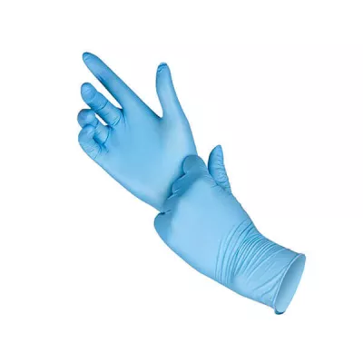 Vienkartinės nitrilinės pirštinės be pudros 100vnt, mėlynos