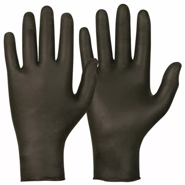 Vienkartinės nitrilinės pirštinės Gloves Pro juodos, 100vnt. Darbo pirštinės, Vienkartinės pirštinės, Nitrilinės pirštinės, Medikams, slaugytojams, Vienkartinės priemonės Medikams nuotrauka